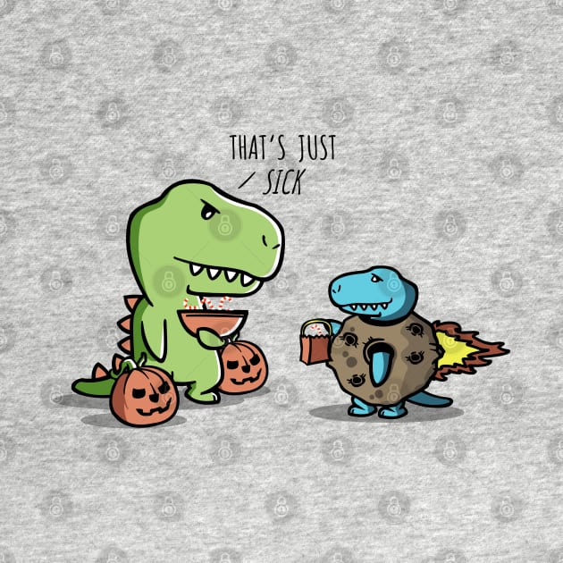 Dinosaur Trick or Treating by NerdShizzle